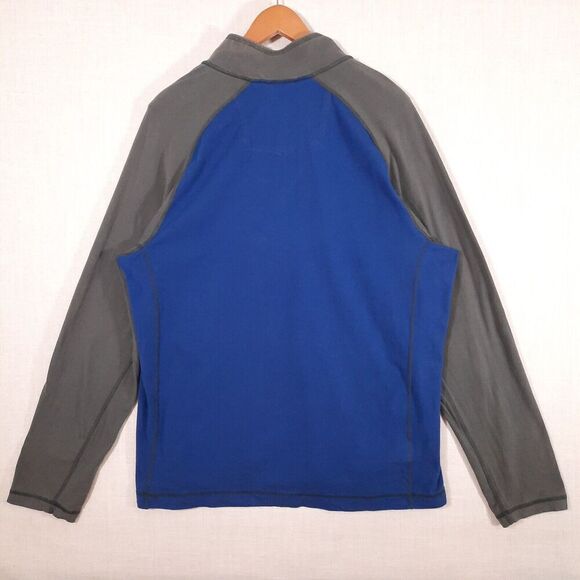 Eddie Bauer Men's FreeDry Athletic Track Shirt Size XL Quarter Zip Colorblock - Picture 2 of 12